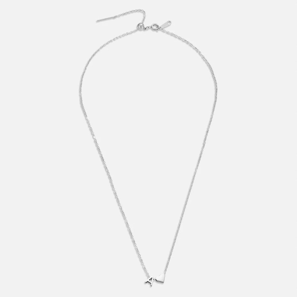 YAHNA | Silver Necklace with Initial Letter