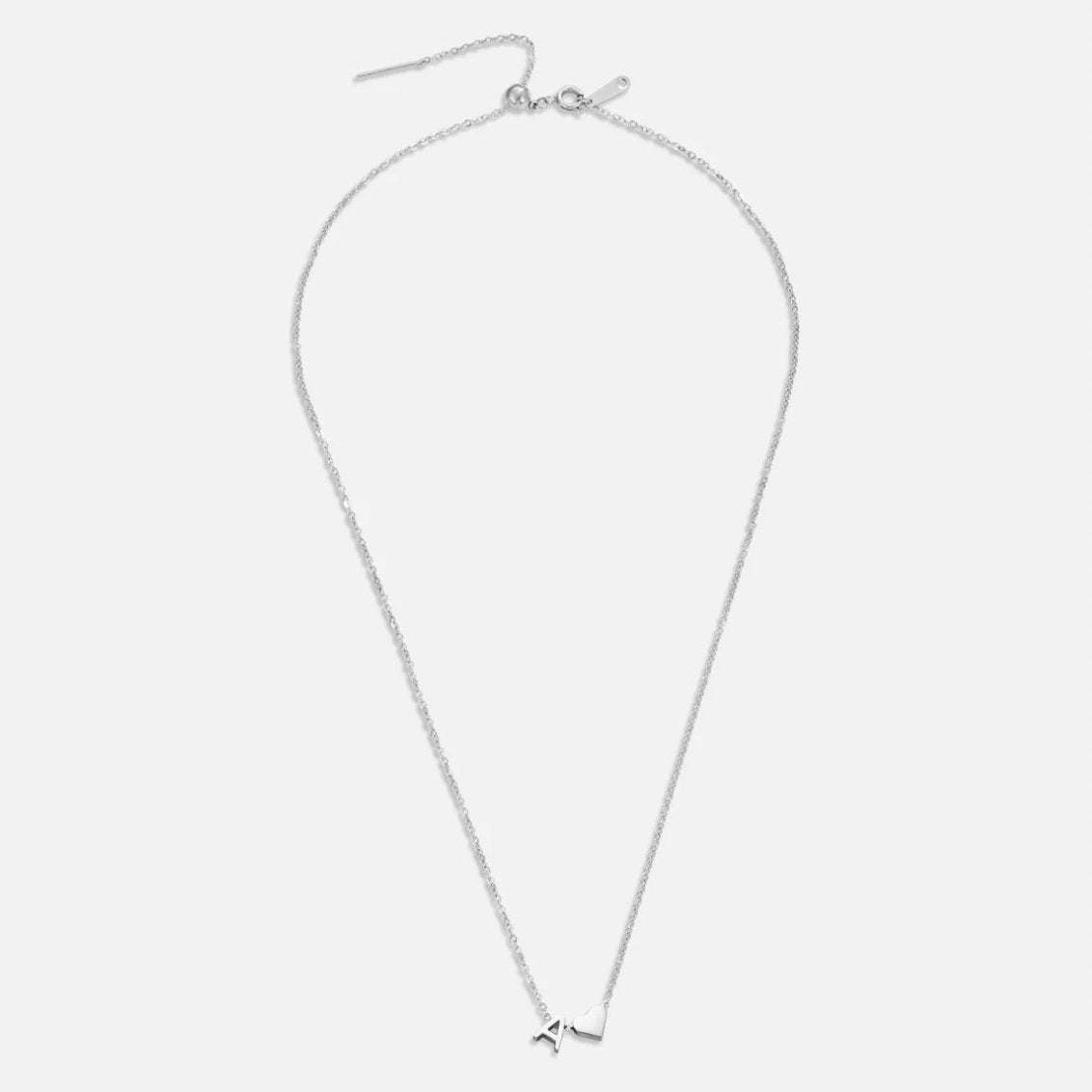 YAHNA | Silver Necklace with Initial Letter