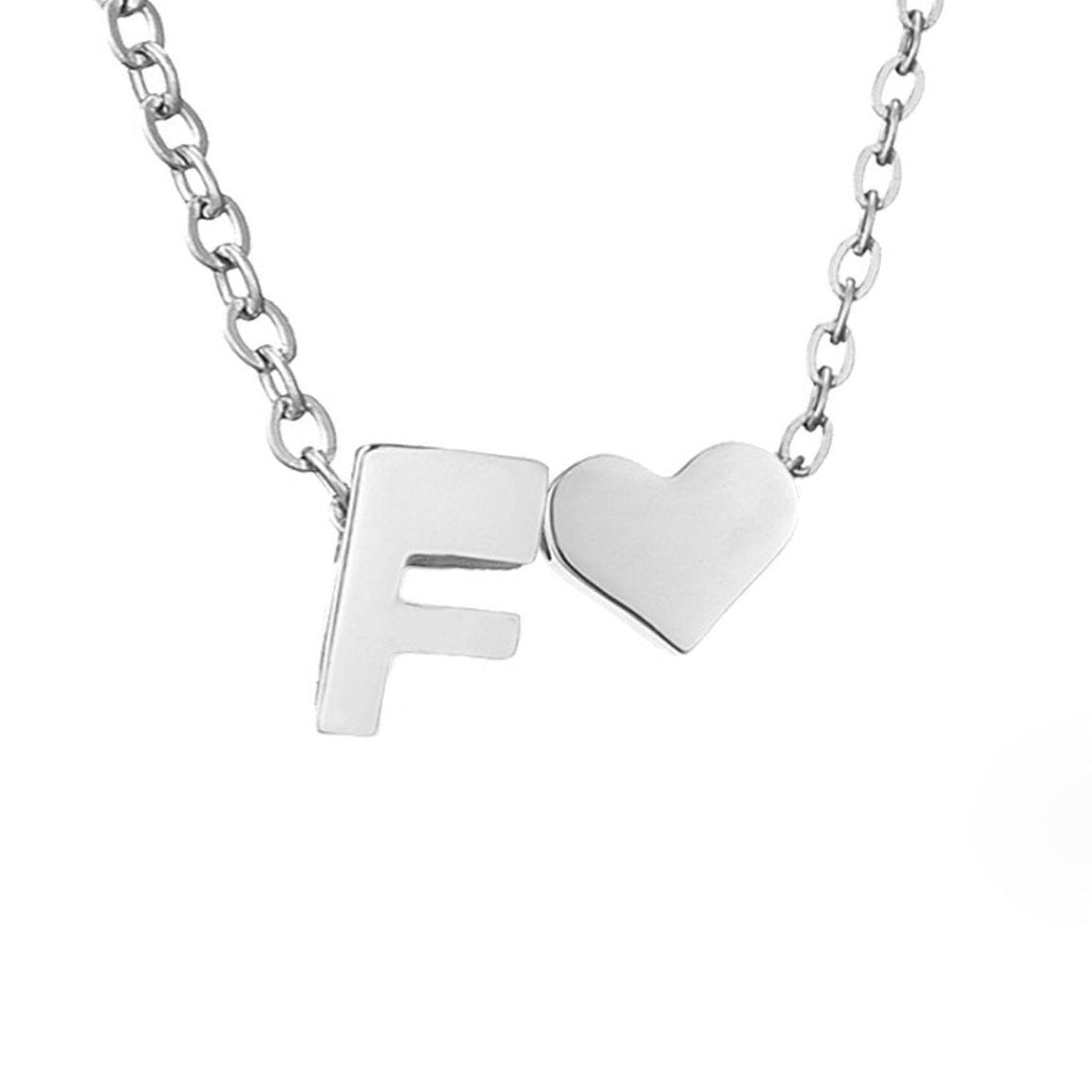 YAHNA | Silver Necklace with Initial Letter
