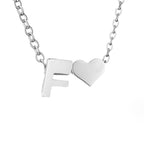 YAHNA | Silver Necklace with Initial Letter