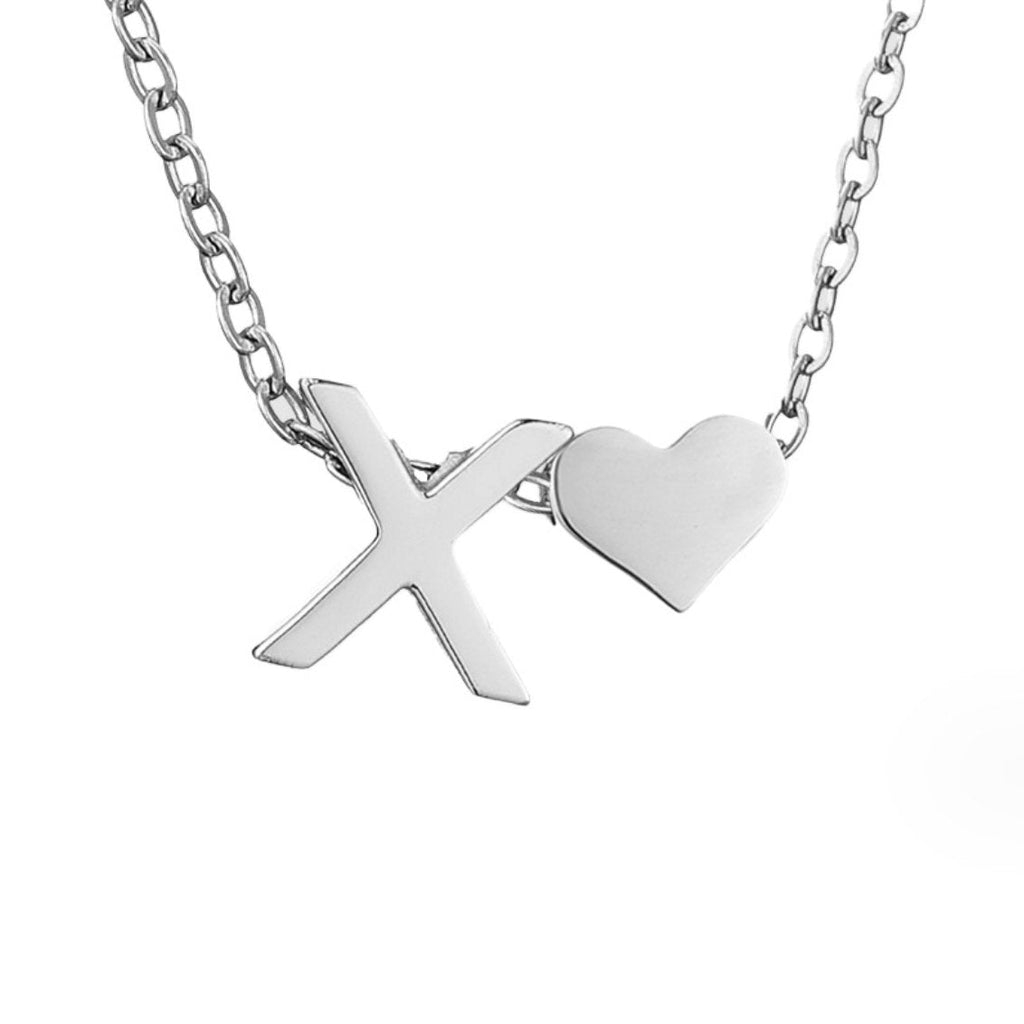 YAHNA | Silver Necklace with Initial Letter
