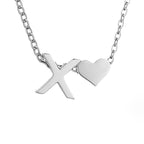 YAHNA | Silver Necklace with Initial Letter