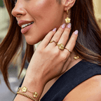 Elegant Golden Clover Ring