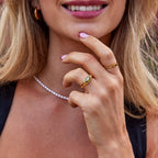 Emerald Arizona Crystal Ring