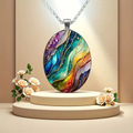 Vibrant Circular Gemstone Necklace