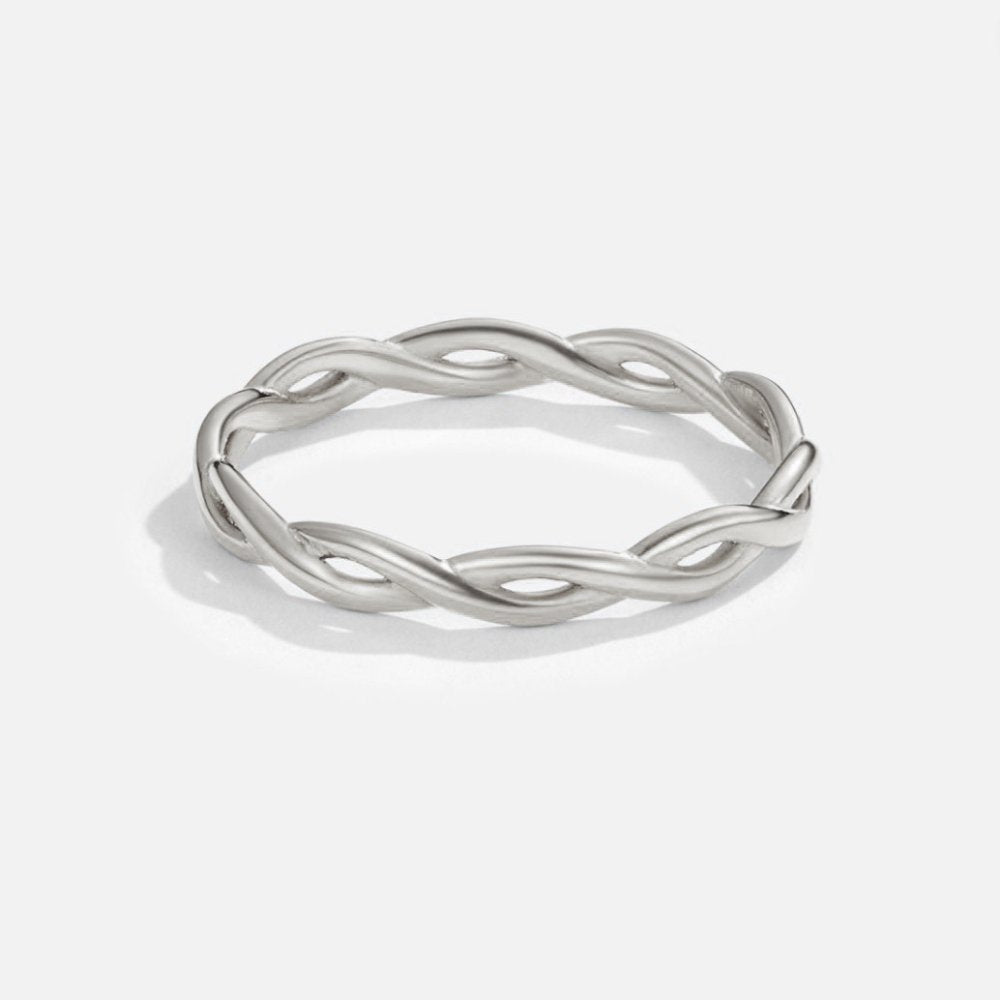 18K Silver Infinity Rotating Ring