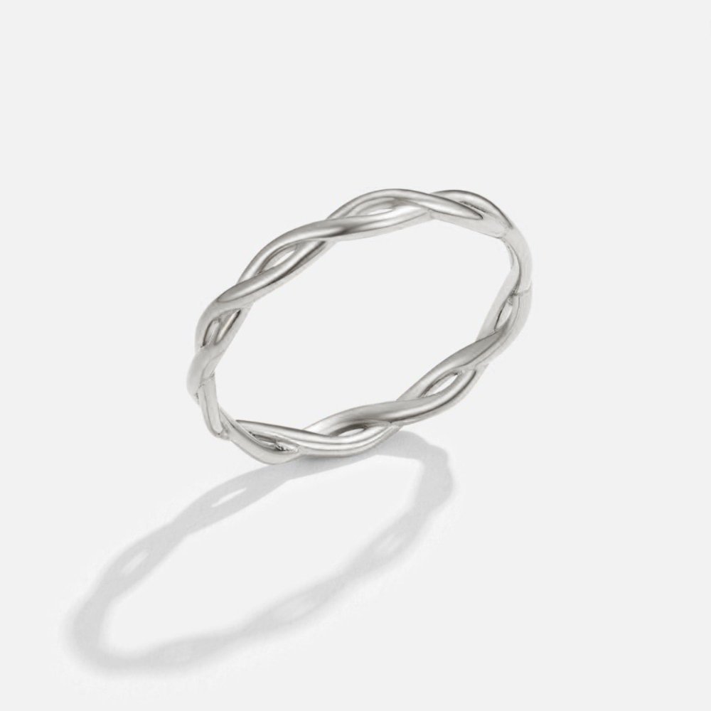 18K Silver Infinity Rotating Ring