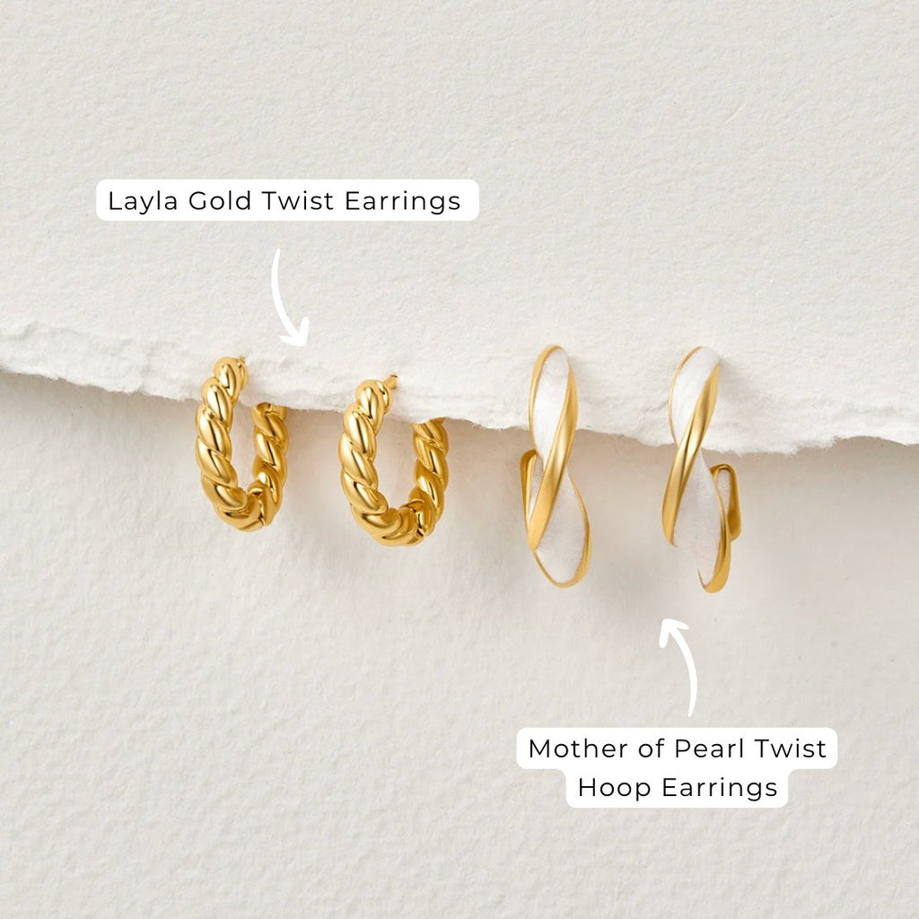 KRYSTAL | ELEGANT TWIST EARRINGS
