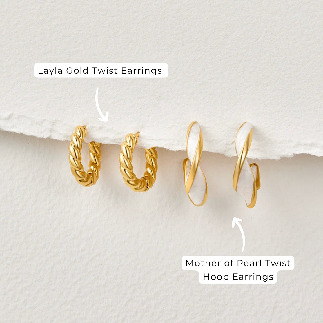 KRYSTAL | ELEGANT TWIST EARRINGS