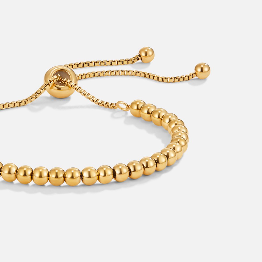 AISHA | ELEGANT GOLD BEADED BRACELET
