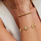 AISHA | ELEGANT GOLD BEADED BRACELET