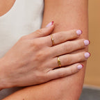 Heart-Shaped Crystal Love Ring