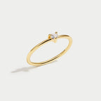 Heart-Shaped Crystal Love Ring