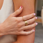 Heart-Shaped Crystal Love Ring