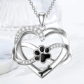 Heart and Paw Infinity Necklace